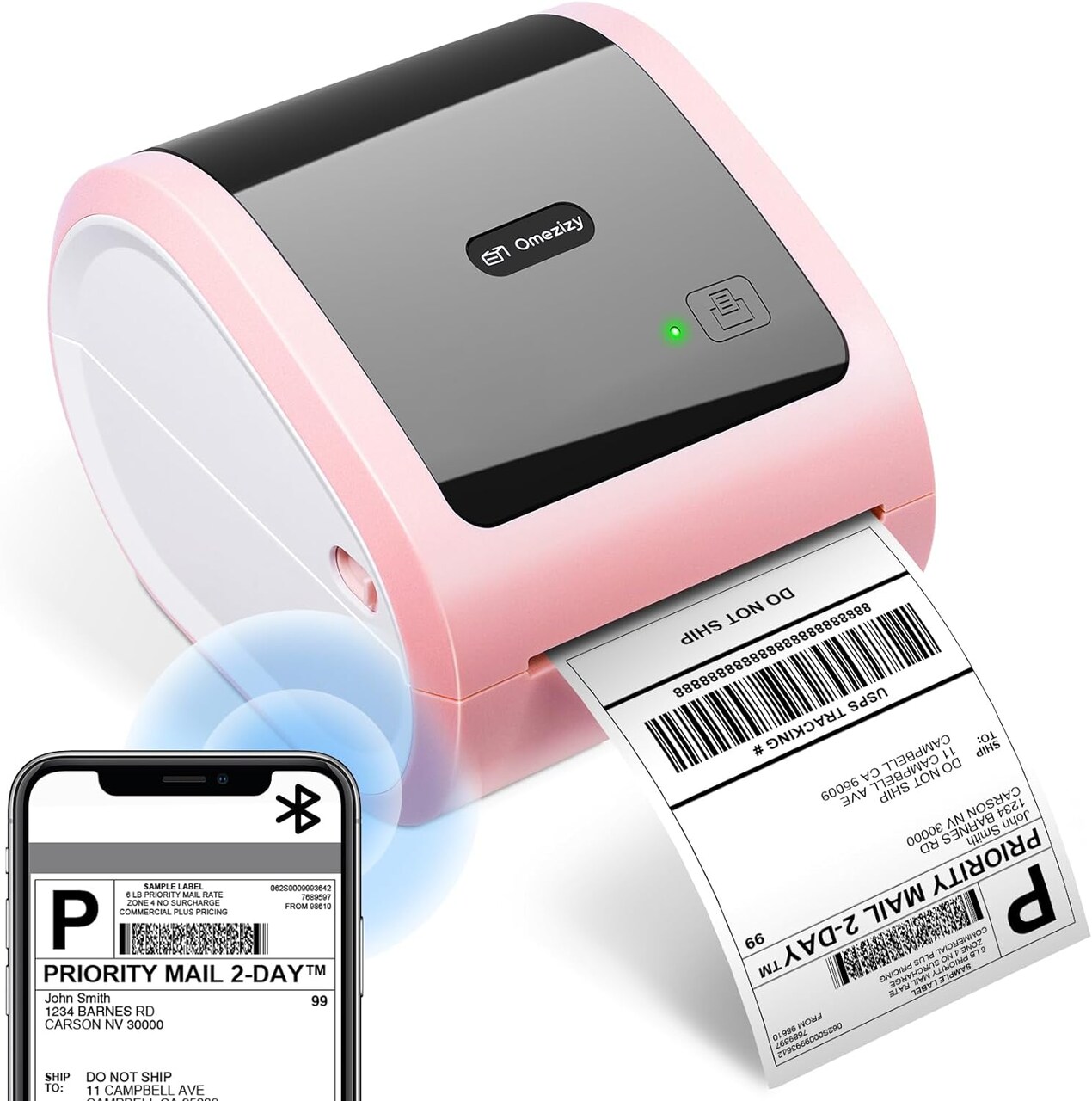 Bluetooth® - Thermal Label Printer 4X6 | Wireless Shipping best Printer for Small Business